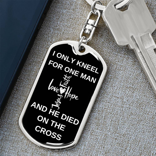 To My Son Love Dad | Military Chain Key Chain