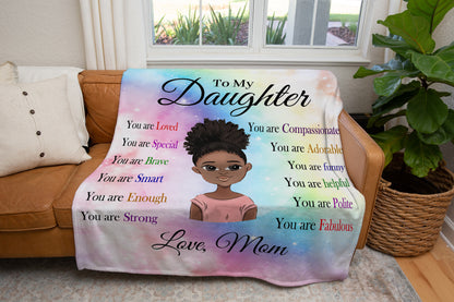 To My Fabulous Daughter |  Cozy Plush Fleece Blanket