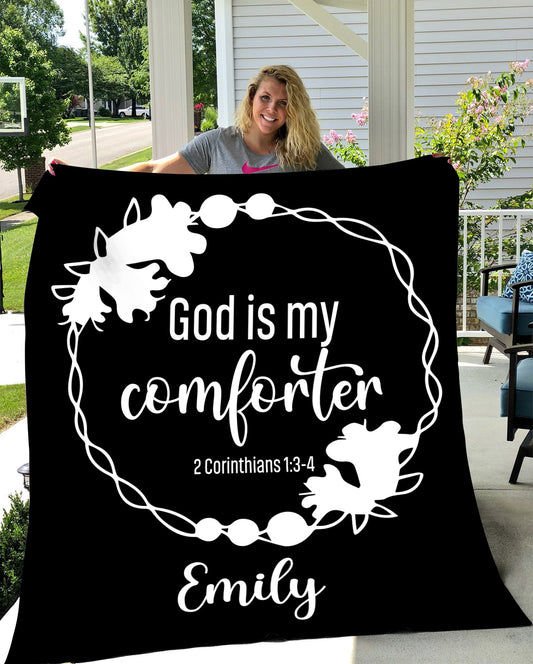 Personalized God Is My Comforter | Cozy Plush Fleece