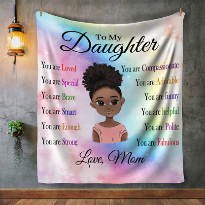 To My Fabulous Daughter |  Cozy Plush Fleece Blanket