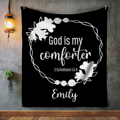 Personalized God Is My Comforter | Cozy Plush Fleece
