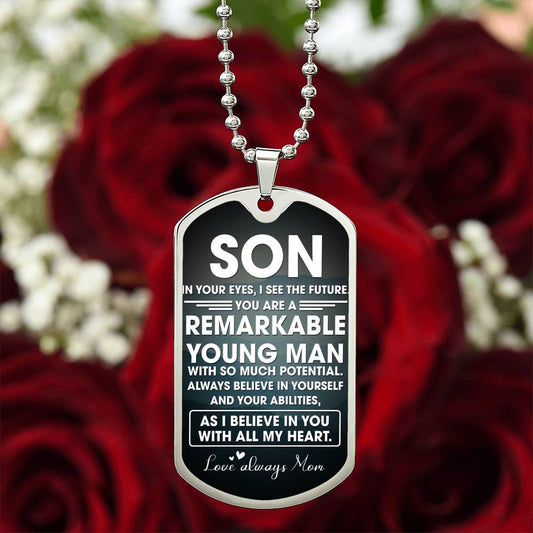 Remarkable Young Man | Military Chain Necklace