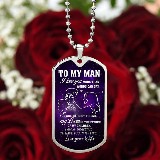 To My Man | Military Chain Necklace
