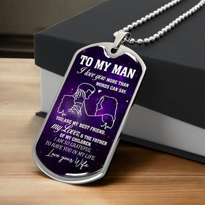 To My Man | Military Chain Necklace