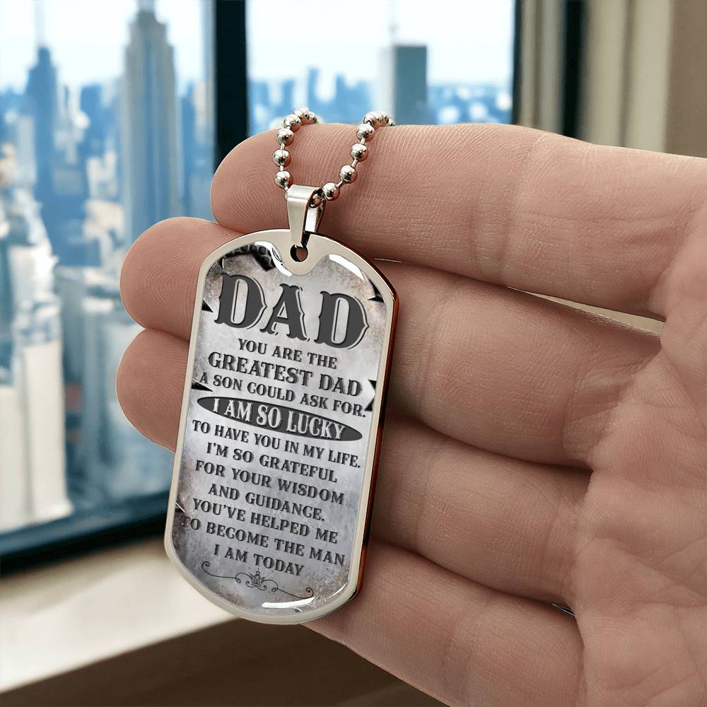 Your the Greatest Dad | Military Chain Necklace