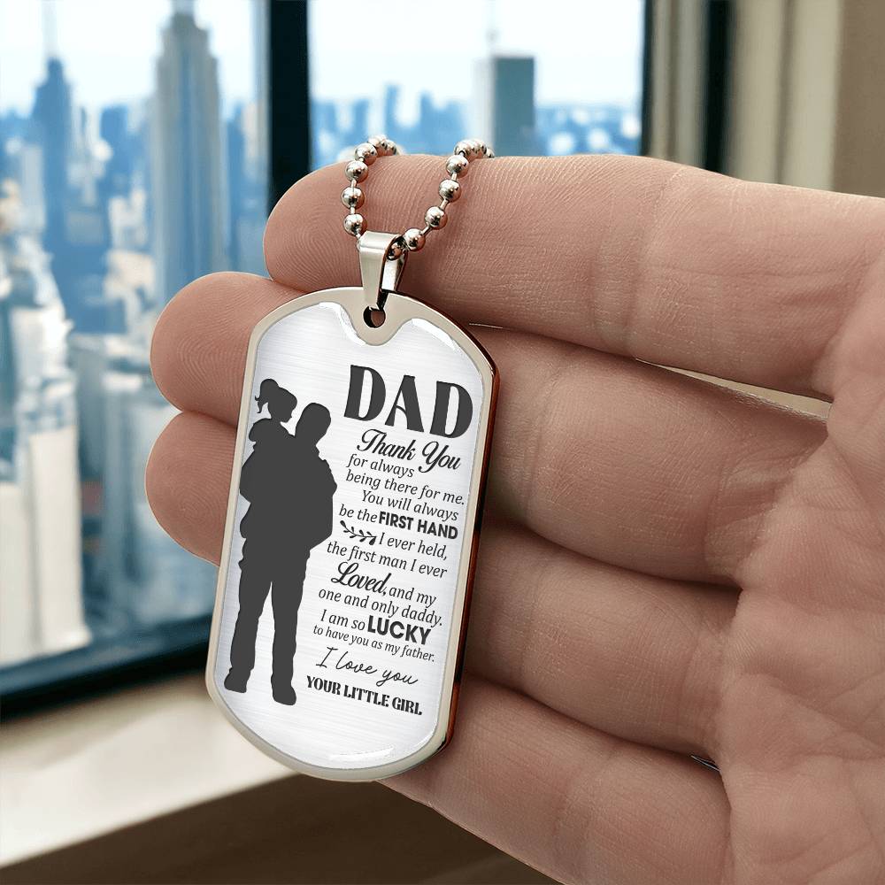 1 and Only Daddy | Military Chain Necklace