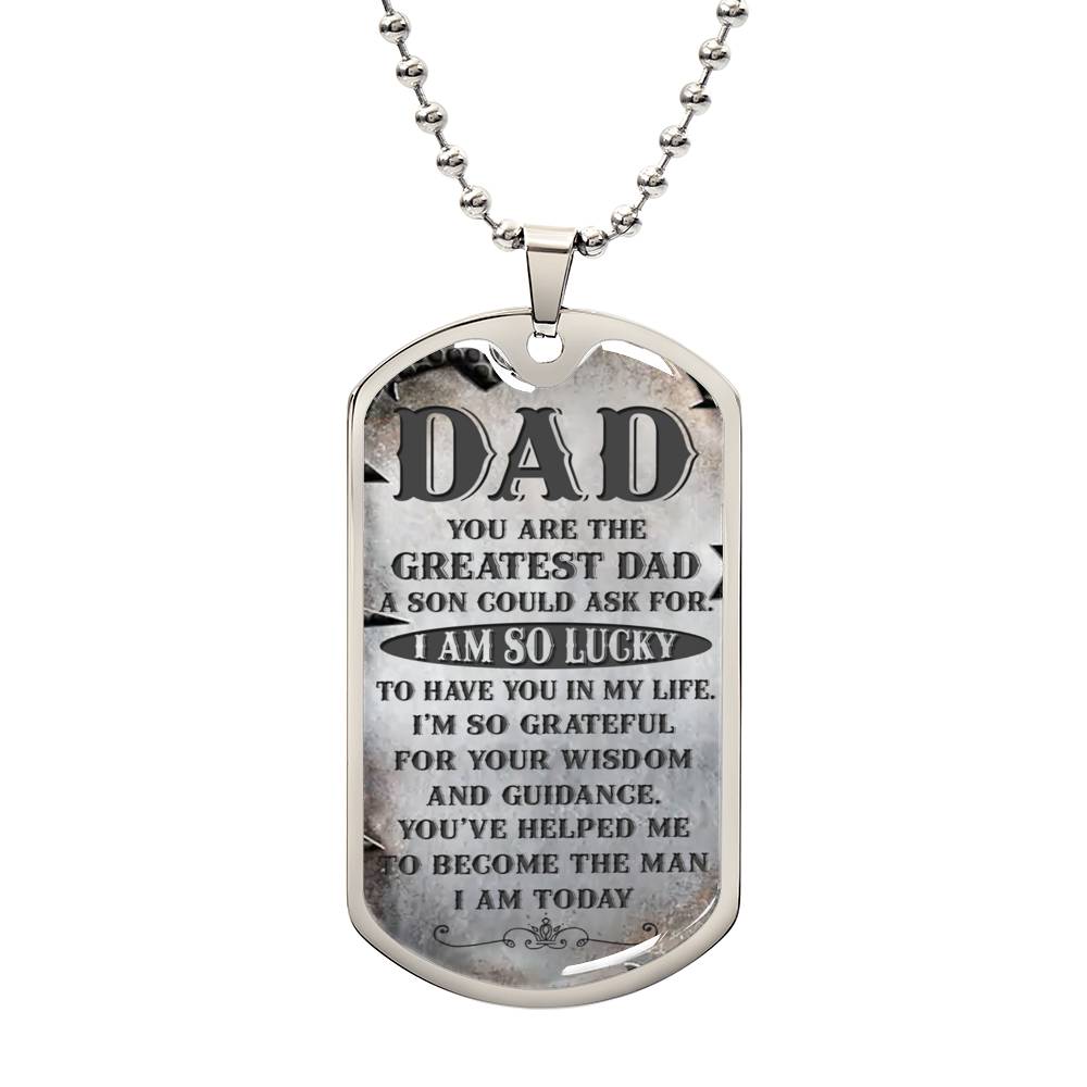 Your the Greatest Dad | Military Chain Necklace