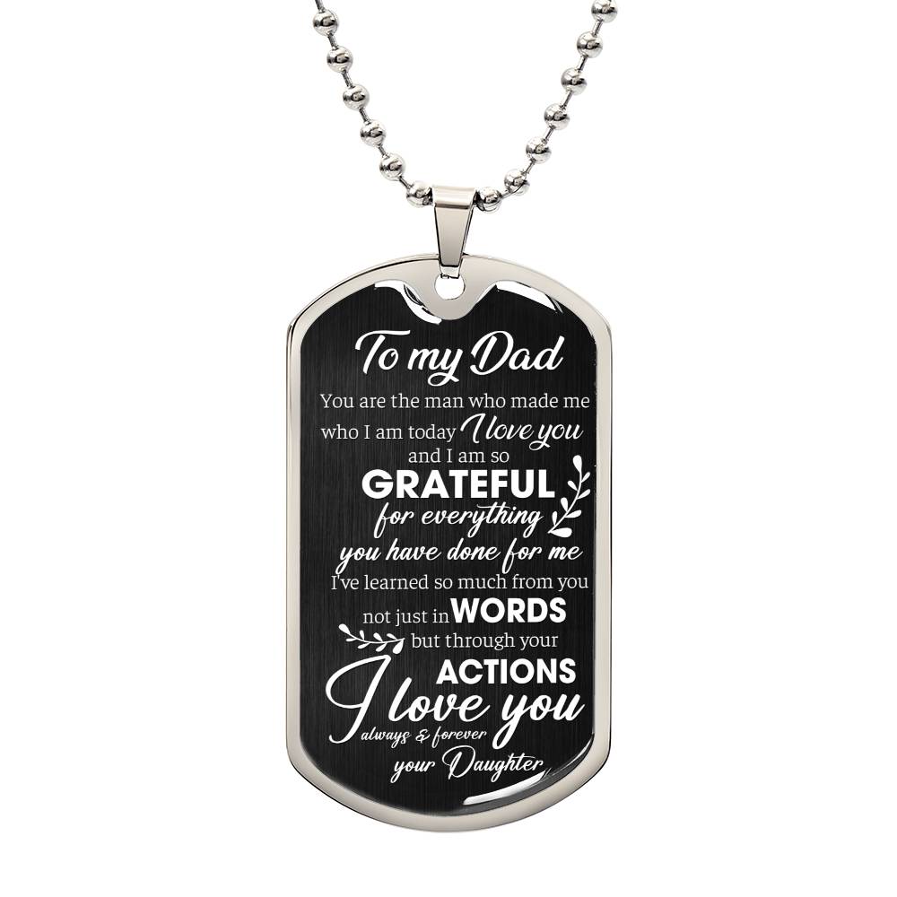 So Grateful  | Military Chain Necklace