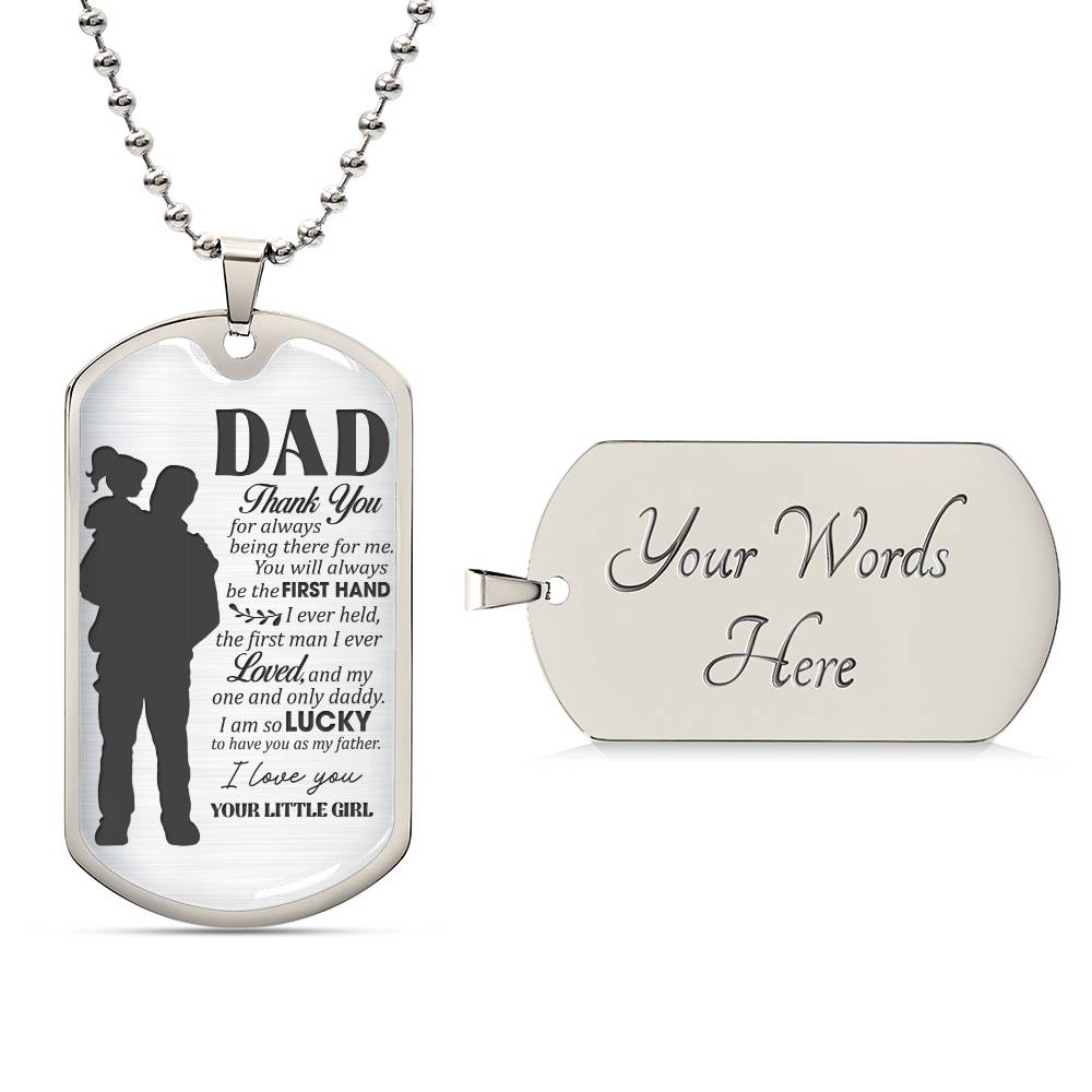 1 and Only Daddy | Military Chain Necklace