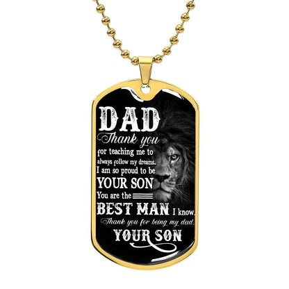 Thank You Dad | Military Chain Necklace