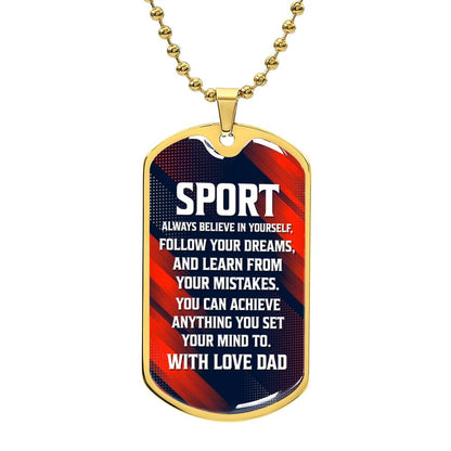 To Sport with Love | Military Chain Necklace