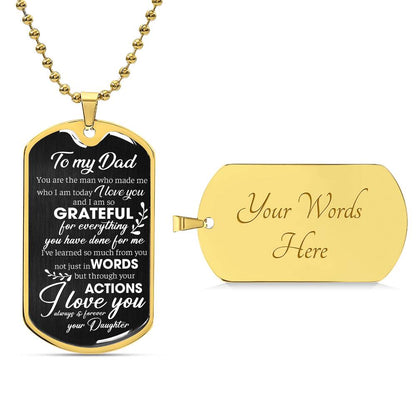 So Grateful  | Military Chain Necklace