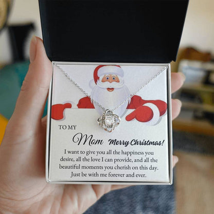 To My Mom | Christmas Love Knot Necklace