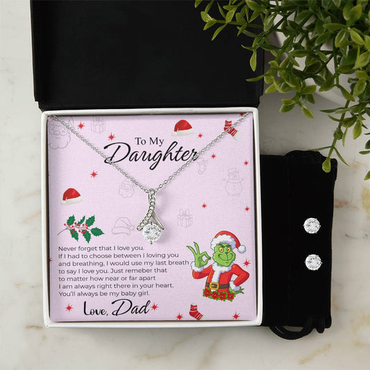 To My Daughter | Christmas Alluring Beauty + Earrings