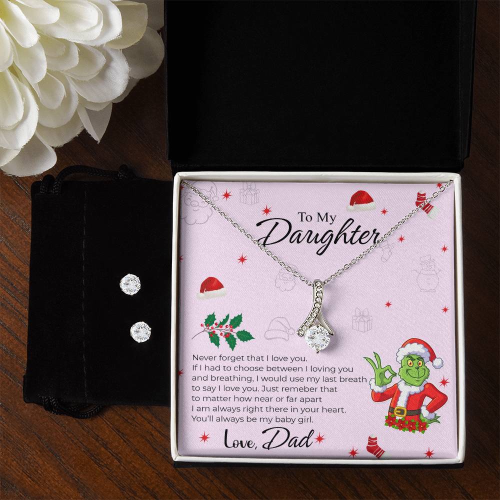 To My Daughter | Christmas Alluring Beauty + Earrings