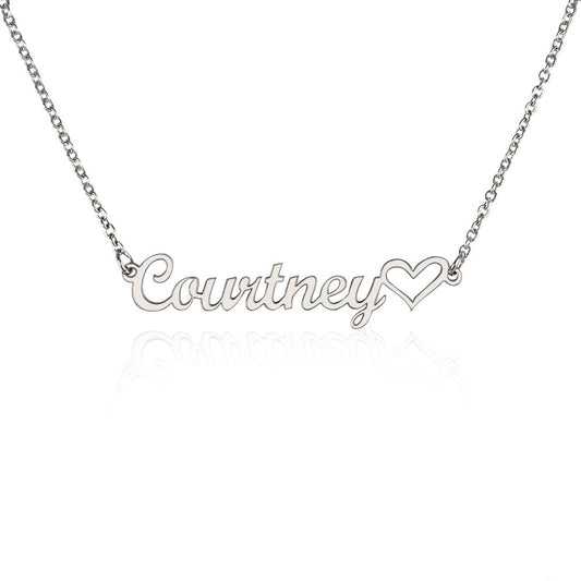 Personalized Name | Heart Necklace