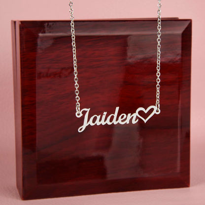 Personalized Name | Heart Necklace