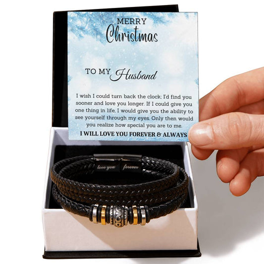 To My Husband | Christmas Love You Forever Bracelet