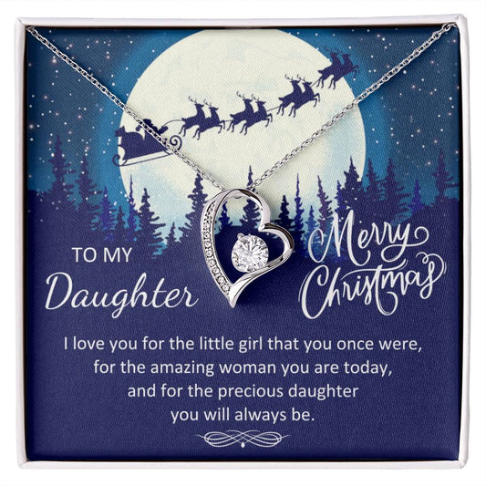 To My Daughter | Christmas Forever Love Necklace