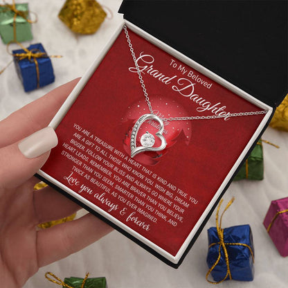 To My Grand Daughter | Christmas Forever Love Necklace