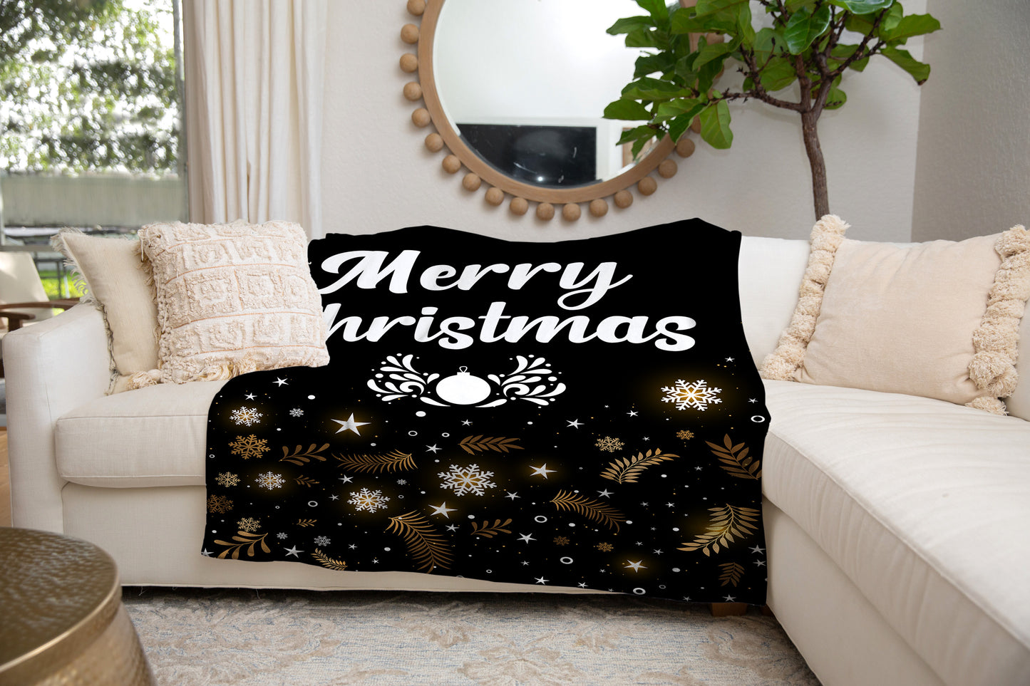 Black Christmas | Cozy Plush Fleece Blanket